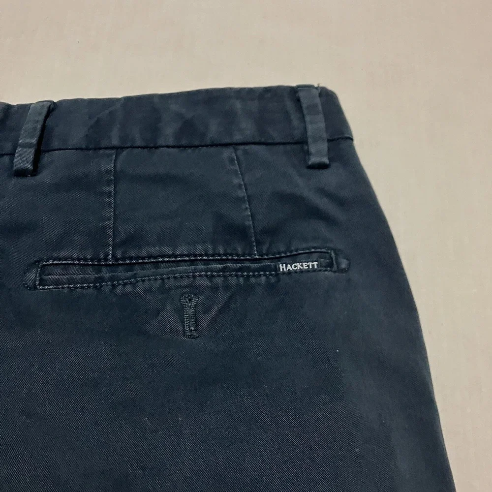 HACKETT LONDON JEANS‎ PURE COTTON IN NAVY Blue Size 32R 32x31 Trousers